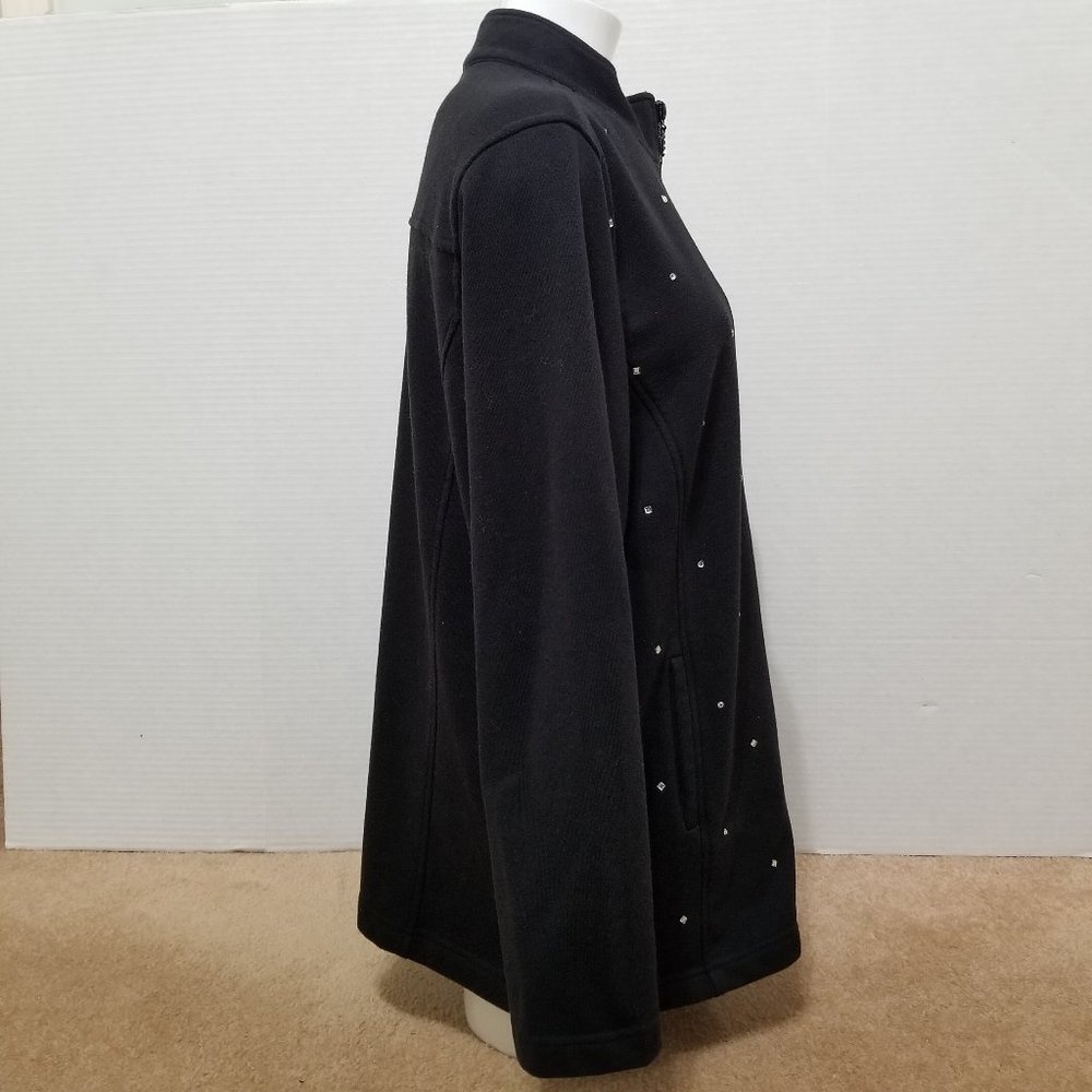 Quacker Factory Jacket Large Bedazzled Bling Rhin… - image 4